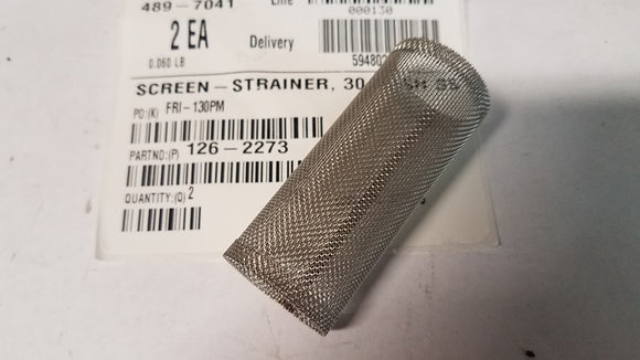 Toro 126-2273 SCREEN-STRAINER, 30 MESH SS OEM