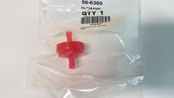 Toro 56-6360 FUEL FILTER OEM