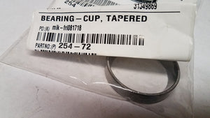 Toro 254-72 BEARING-CUP, TAPERED OEM